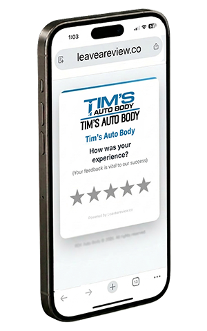 Google Review screen on phone