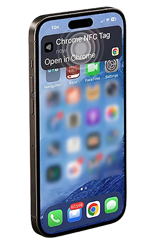 Customer tapping link